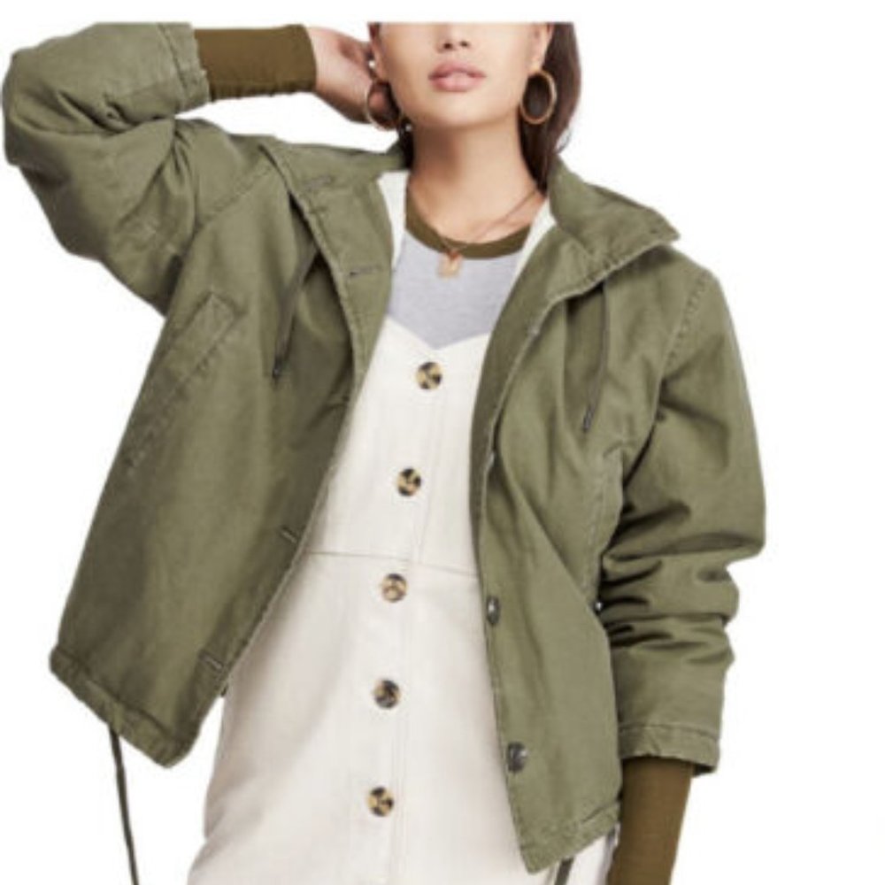 Urban Outfitters BDG Fleece Lined Military Coat